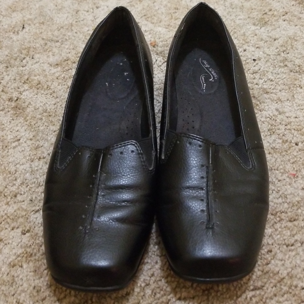 Black loafers